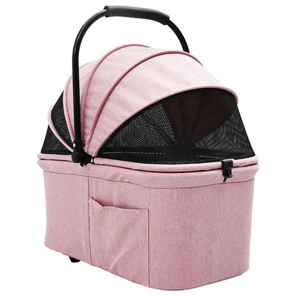 Opvouwbare Huisdierenwagen Verstelbaar Roze 78 x 54 x 101 cm