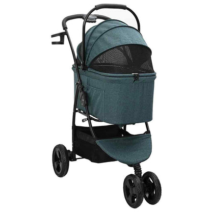Opvouwbare Huisdierenwagen Verstelbaar Groen 78 x 54 x 101 cm