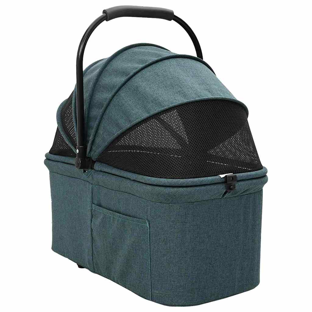 Opvouwbare Huisdierenwagen Verstelbaar Groen 78 x 54 x 101 cm
