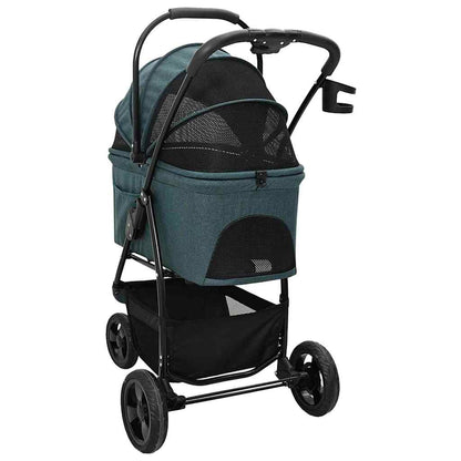 Opvouwbare Huisdierenwagen Verstelbaar Groen 78 x 54 x 101 cm
