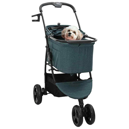 Opvouwbare Huisdierenwagen Verstelbaar Groen 78 x 54 x 101 cm