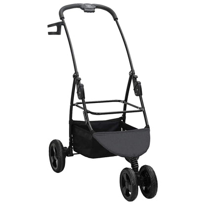 Opvouwbare Huisdierenwagen Verstelbaar Zwart 78 x 54 x 101 cm