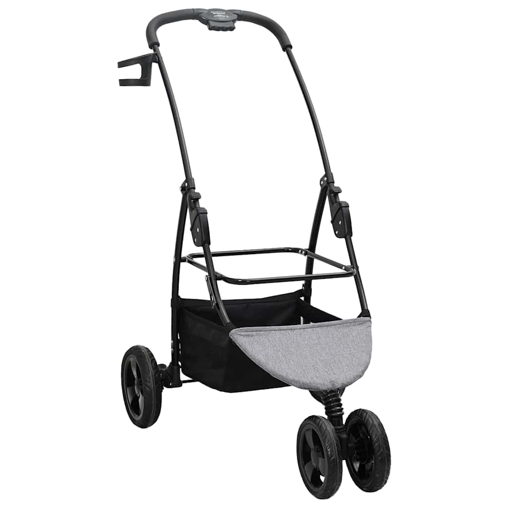 Opvouwbare Huisdierenwagen Verstelbaar Grijs 78 x 54 x 101 cm