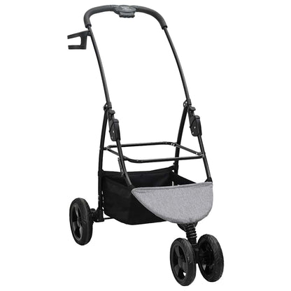 Opvouwbare Huisdierenwagen Verstelbaar Grijs 78 x 54 x 101 cm