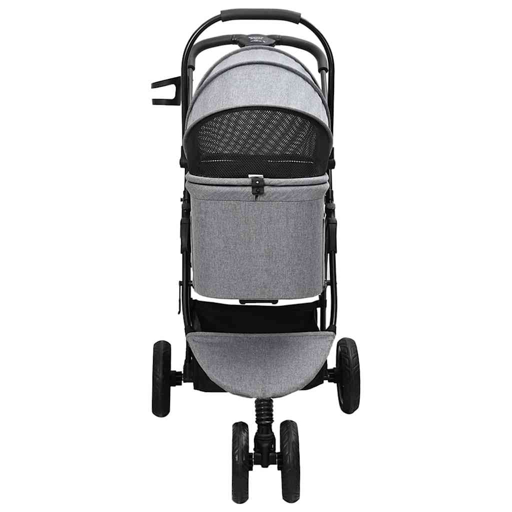 Opvouwbare Huisdierenwagen Verstelbaar Grijs 78 x 54 x 101 cm