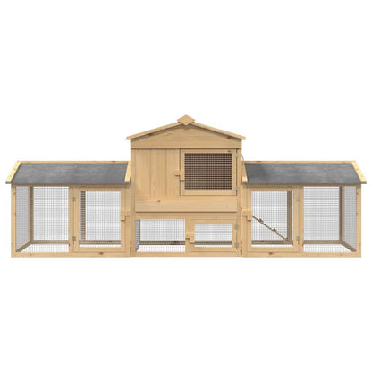 Kippenhok Bruin 225 x 60 x 89 cm