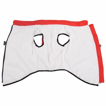 Hondenjas met harnas Rood 3XL Fleece en polyester