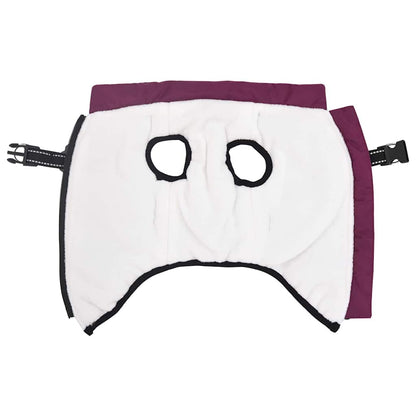 Hondenjas met harnas Paars M Fleece en polyester