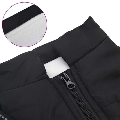 Hondenjas met harnas Zwart L Fleece en polyester