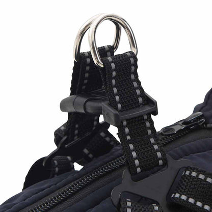 Hondenjas met harnas Marineblauw XL Fleece en polyester