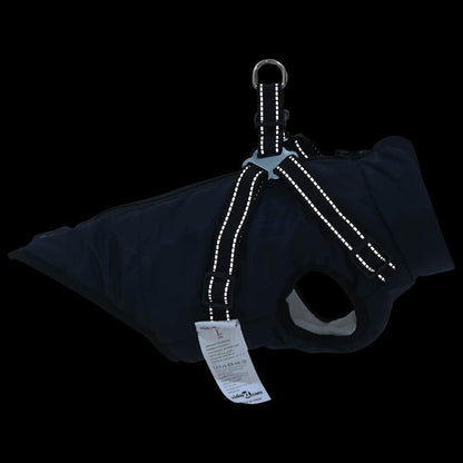 Hondenjas met harnas Marineblauw XL Fleece en polyester